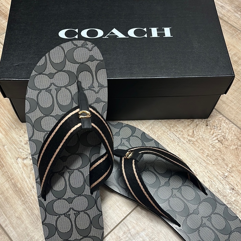 Coach Webbed Flip Flop